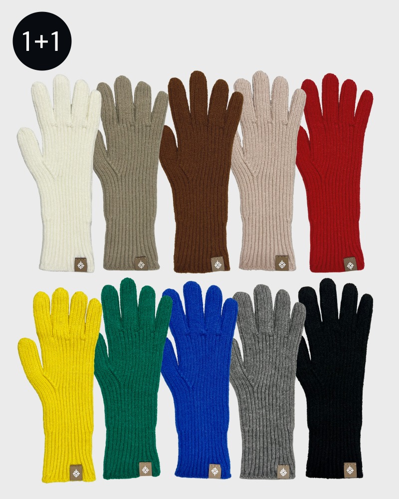 [1+1] Touch Wool Knit Gloves